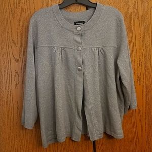 Avenue 3 Button Silver Cardigan size 22/24